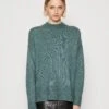 Vero Moda Vmlefile Oversize Boxy - Trui - Dark Forest Melange