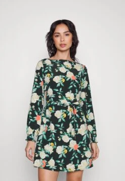 Vero Moda Petite Vmnya Catch Smock Short Dress - Jurk - Black/Neel