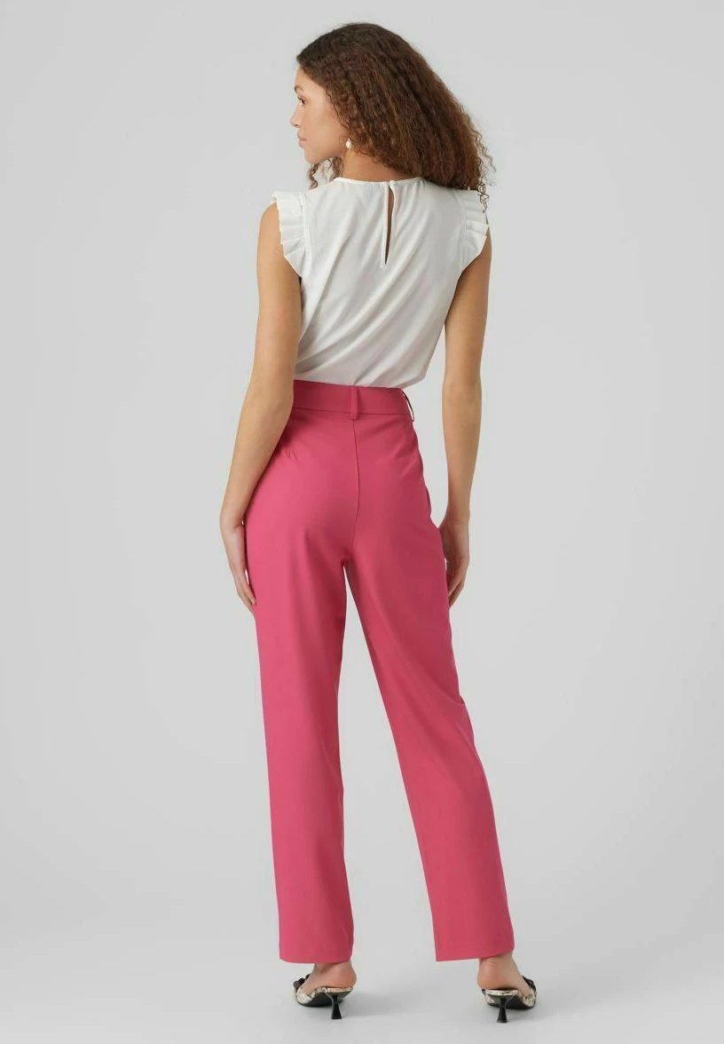 Vero Moda Vmzelda Hw Straight Noos - Broek - Pink Yarrow 3 Vero Moda Vmzelda Hw Straight Noos - Broek - Pink Yarrow - Afbeelding 3