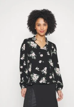 Vero Moda Petite Vmeasy Volume Top- Blouse - Black Aop/Sandy Black