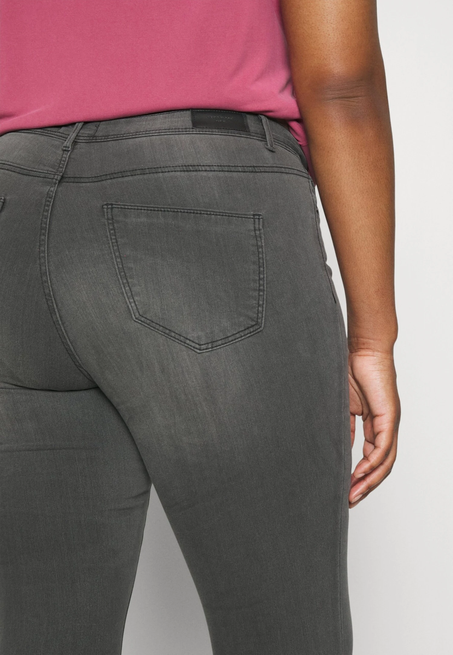 Vero Moda Curve Vmcfanya Piping - Jeans Skinny Fit - Dark Grey Denim 5 Vero Moda Curve Vmcfanya Piping - Jeans Skinny Fit - Dark Grey Denim - Afbeelding 5