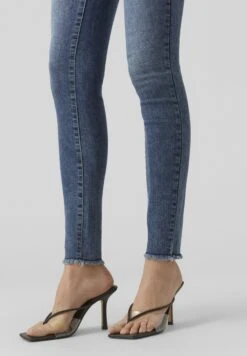 Vero Moda Jeans Skinny Fit - Medium Blue Denim -Vero Moda cce57bc85e80496a9557151c99b3fa81