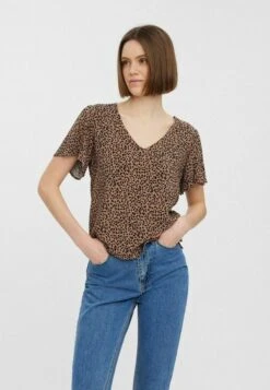 Vero Moda Kurzen Ärmeln V-Ausschnitt - Blouse - Amphora