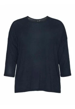 Vero Moda Curve Longsleeve - Navy Blazer -Vero Moda cd59ad4b5368419ab1939607efb49fc6