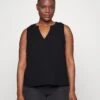 Vero Moda Curve Vmnatali- Top - Black