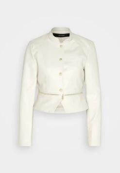 Vero Moda Vmannika Short Jacket - Imitatieleren Jas - Oatmeal/Gold-Coloured -Vero Moda cde779e22cf9433d97f53d5212445d01