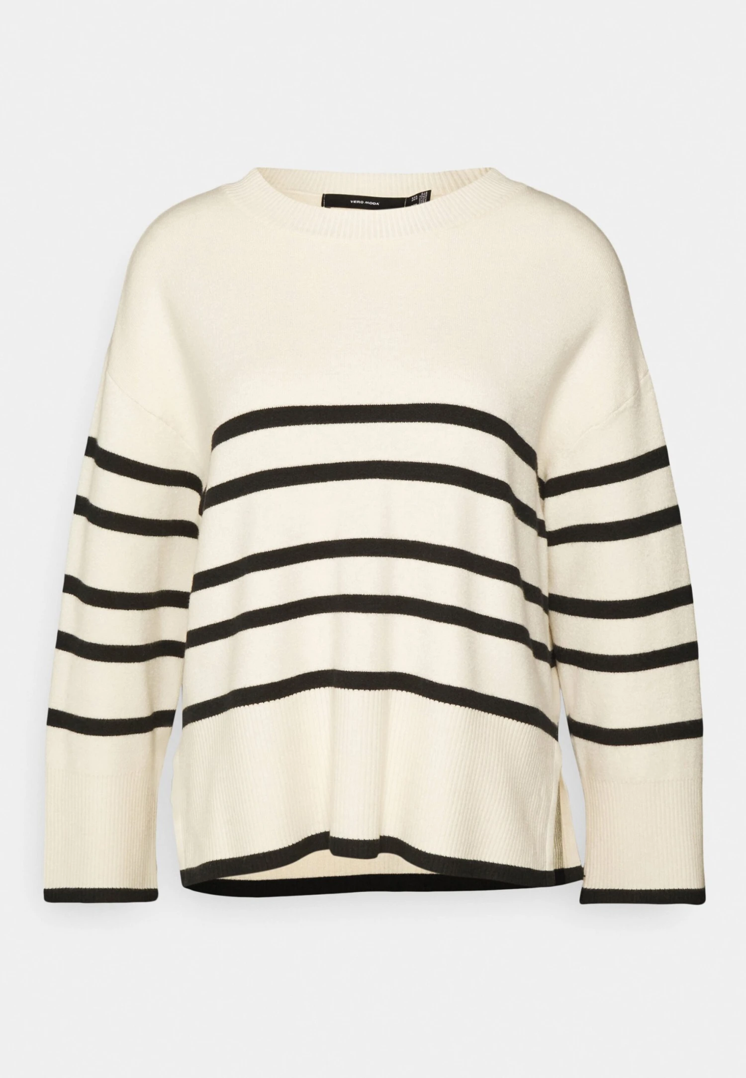 Vero Moda Petite Vmsaba- Trui - Birch/Black 1 Vero Moda Petite Vmsaba- Trui - Birch/Black