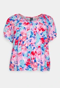 Vero Moda Curve Vmgia Gora Ss Top Wvn Ga Cur - Blouse - Bachelor Button/Gia