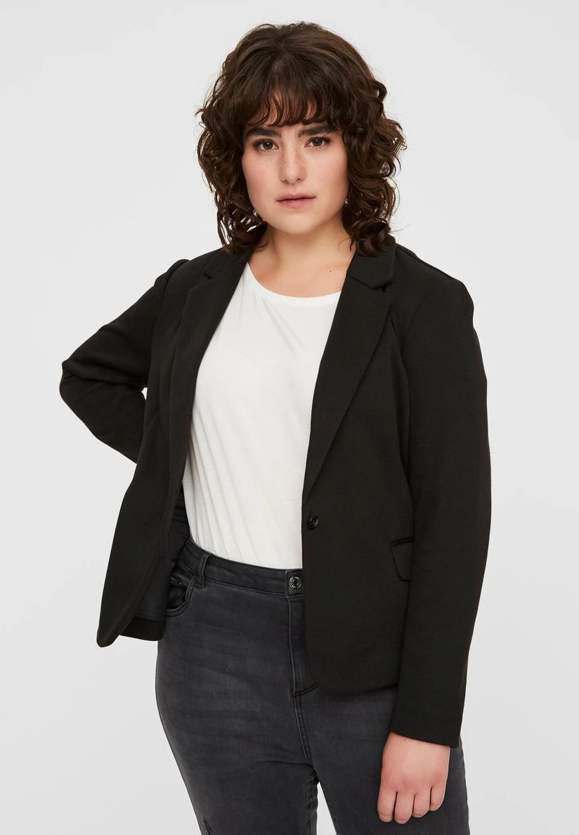 Vero Moda Curve Vmjulia Ls Dnm Curve - Blazer - Black 1 Vero Moda Curve Vmjulia Ls Dnm Curve - Blazer - Black