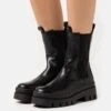 Vero Moda Vmjuliana Boot - Enkellaarsjes Met Plateauzool - Black