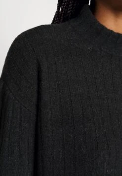 Vero Moda Vmlulu Lefile Ls - Gebreide Jurk - Dark Grey Melange -Vero Moda d50ad6d894f942feb916cd0a793071af