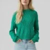 Vero Moda Vmmalva Ls O-Neck - Trui - Pepper Green