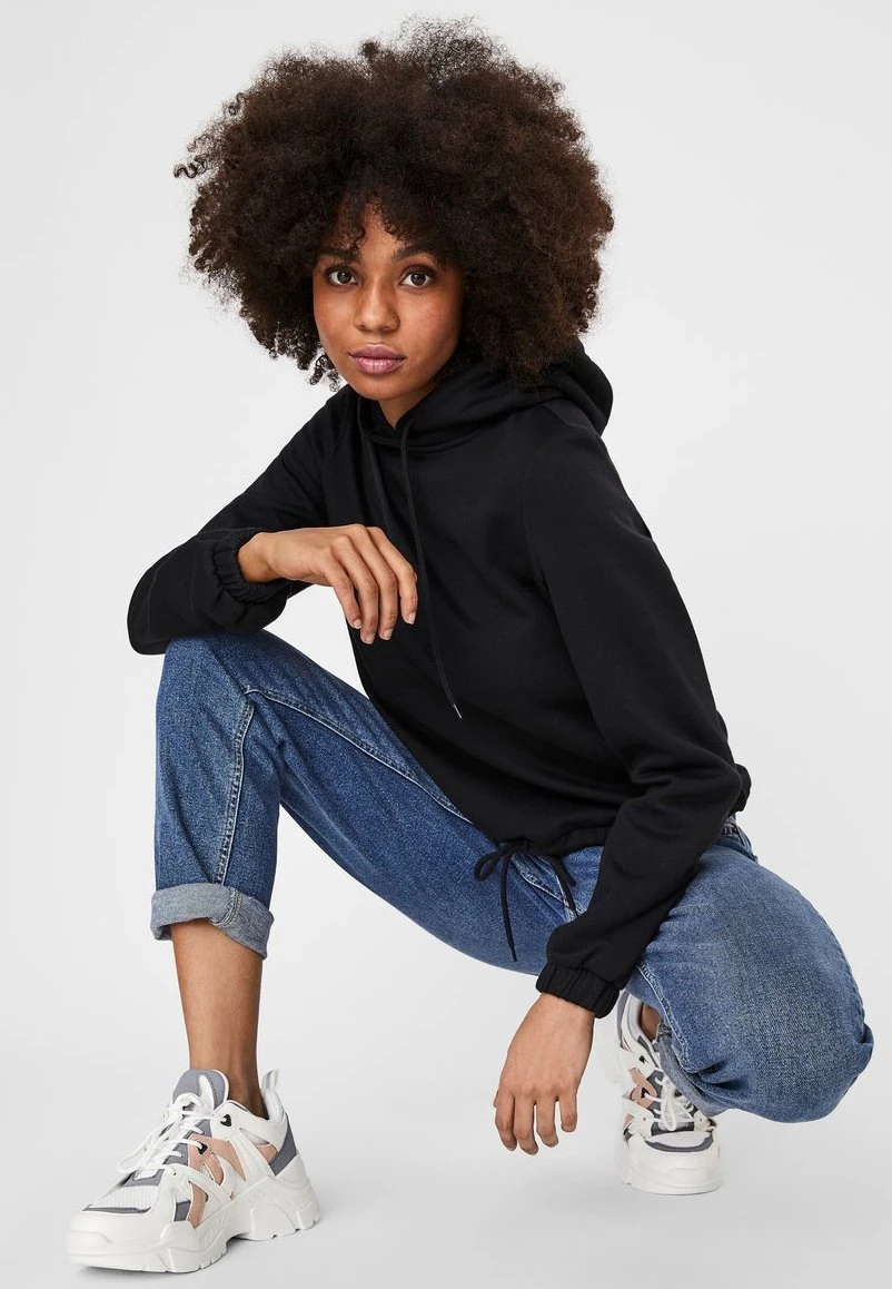 Vero Moda Vmnatalia Drawstring Hood- Hoodie - Black 4 Vero Moda Vmnatalia Drawstring Hood- Hoodie - Black - Afbeelding 4