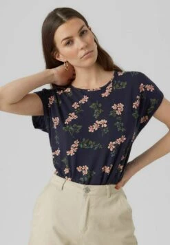 Vero Moda Bedrucktes - T-Shirt Print - Navy Blazer -Vero Moda d92d7b2bf18849d8b42e22cfb2d7bf70