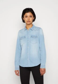 Vero Moda Vmmaria Slim Mix- Overhemdblouse - Light Blue Denim