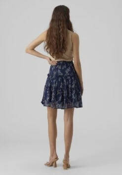 Vero Moda Vmsmilla Short Frill Skirt - A-Lijn Rok - Night Sky/Vega -Vero Moda de5f90ad91e24f3f938e3aa2ce961830