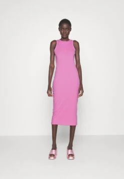 Vero Moda Tall Vmlavender Calf Dress- Jerseyjurk - Cyclamen