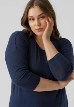 Vero Moda Curve Longsleeve - Navy Blazer -Vero Moda def1d9960fad40d589b179af8bb0090d