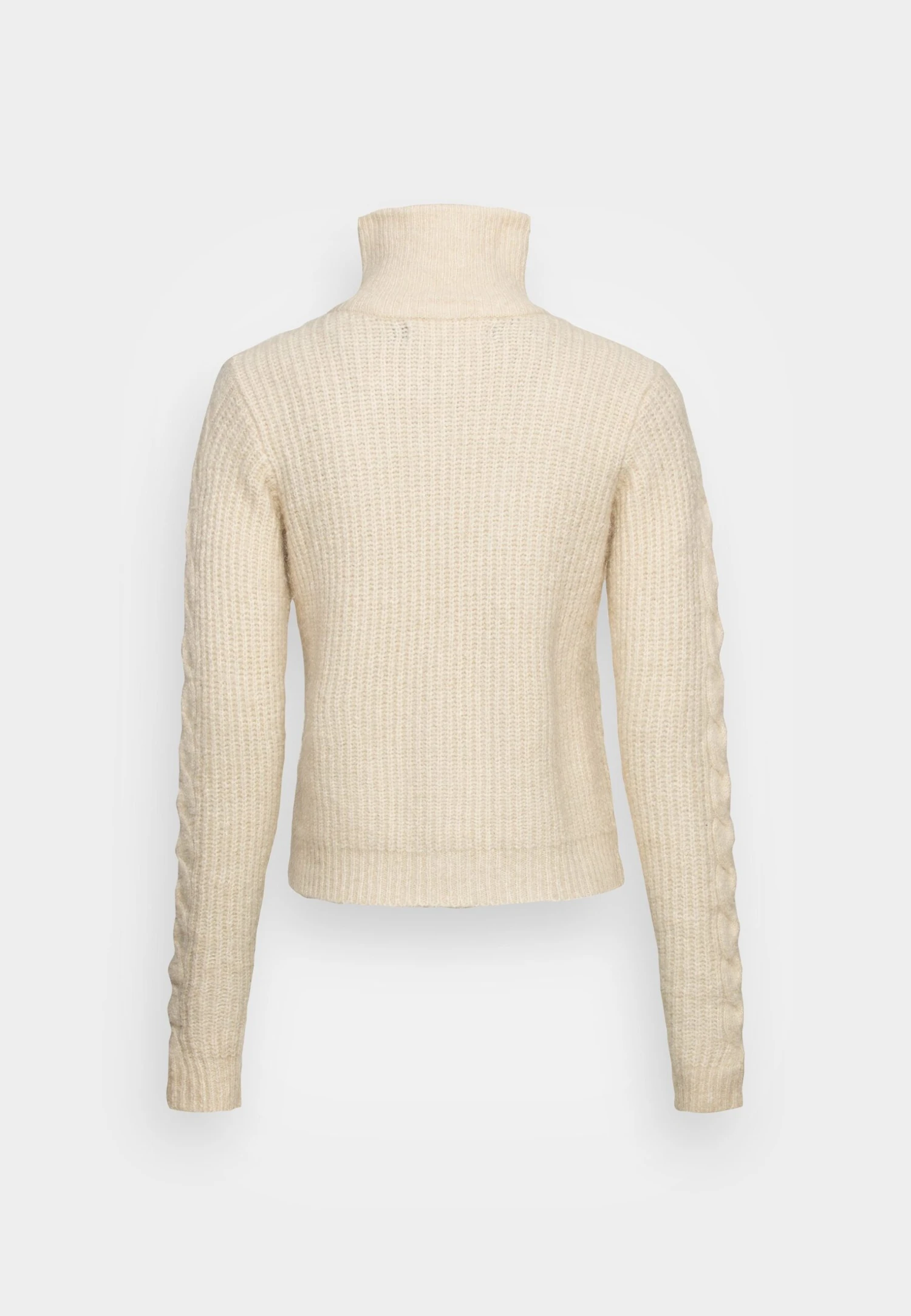 Vero Moda Tall Vmalba Zip Cardigan- Trui - Birch 2 Vero Moda Tall Vmalba Zip Cardigan- Trui - Birch - Afbeelding 2