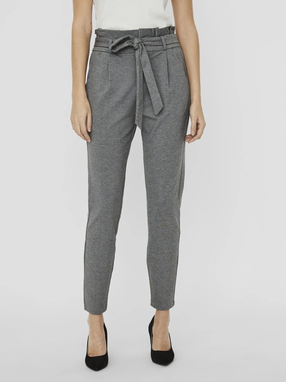 Vero Moda HrPaperbag Ga Noos - Broek - Medium Grey 3 Vero Moda HrPaperbag Ga Noos - Broek - Medium Grey - Afbeelding 3