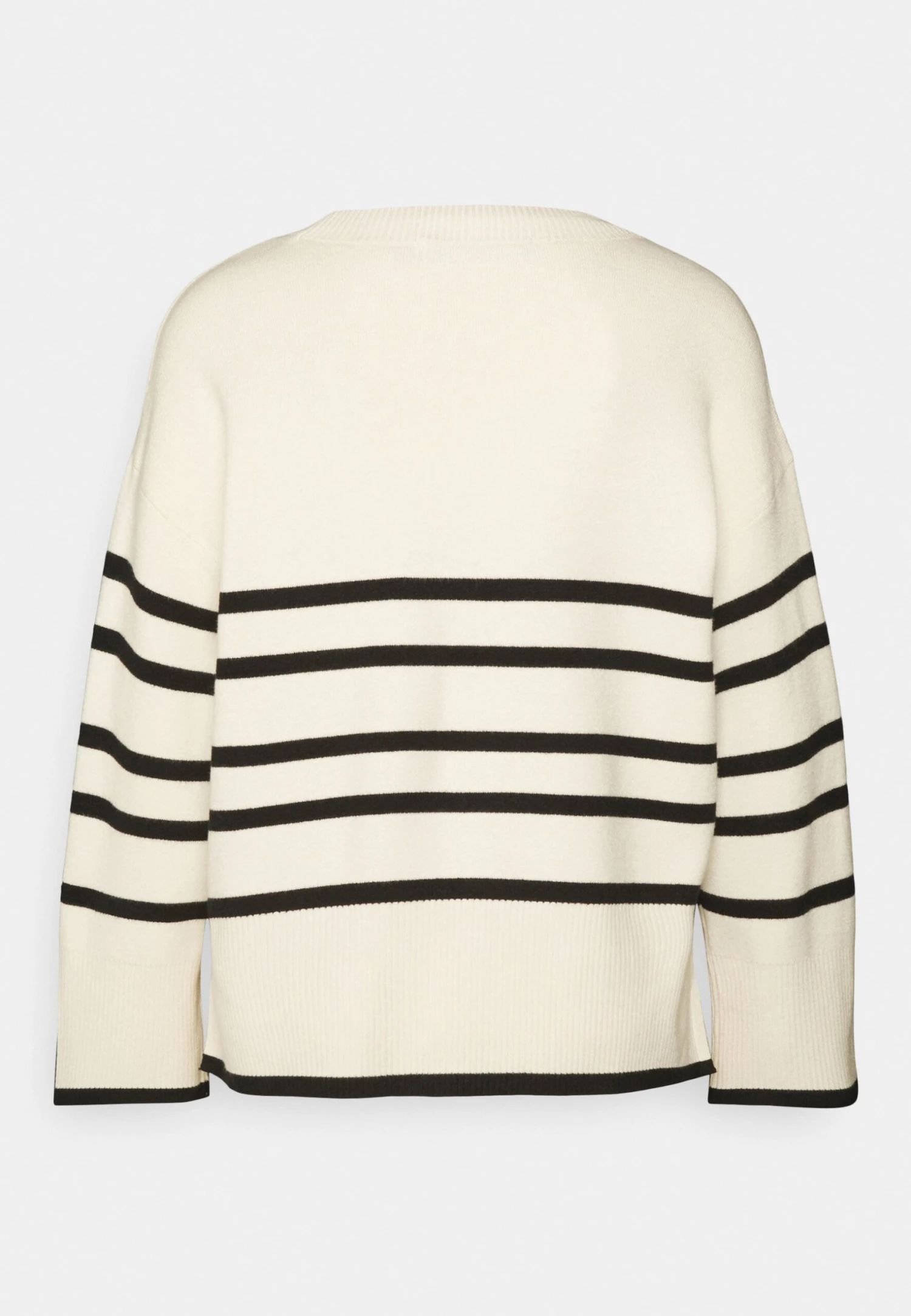 Vero Moda Petite Vmsaba- Trui - Birch/Black 2 Vero Moda Petite Vmsaba- Trui - Birch/Black - Afbeelding 2