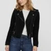 Vero Moda Leren Jas - Black