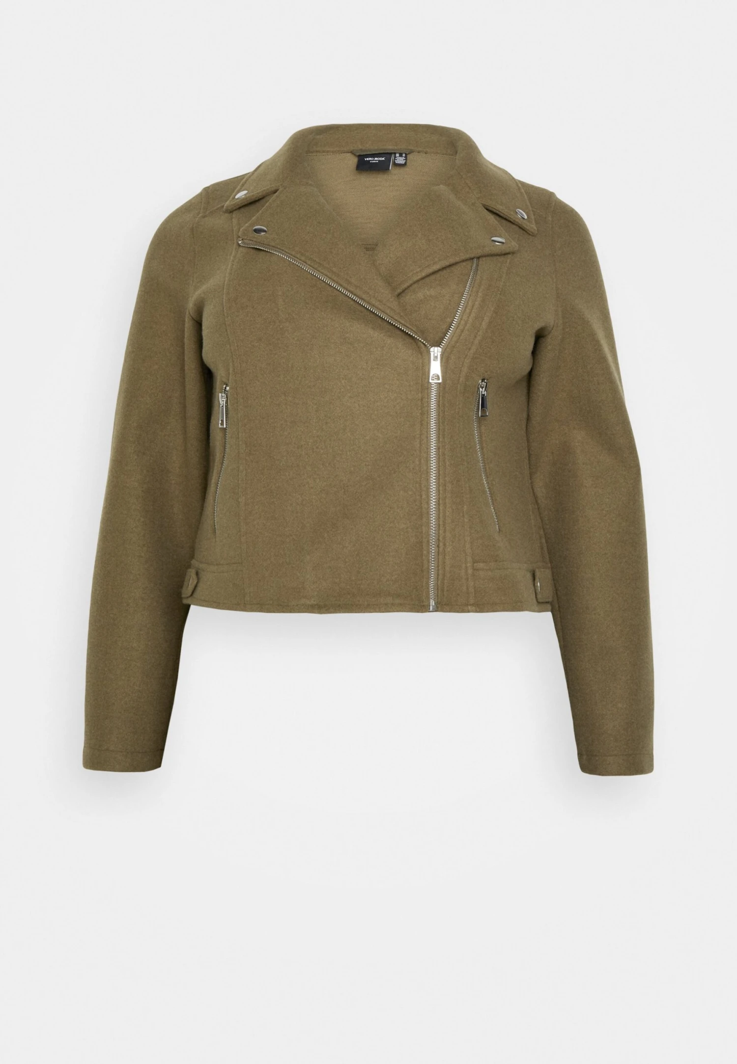 Vero Moda Curve Short Biker Jacket- Bomberjacks - Capers 6 Vero Moda Curve Short Biker Jacket- Bomberjacks - Capers - Afbeelding 6