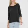 Vero Moda 3/4 Ärmeliges - Longsleeve - Black