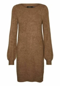 Vero Moda Lange Ballonärmel Und U-Boot-Ausschnitt - Gebreide Jurk - Sepia Tint -Vero Moda ec9dffe37460484cba5659e4172cf660