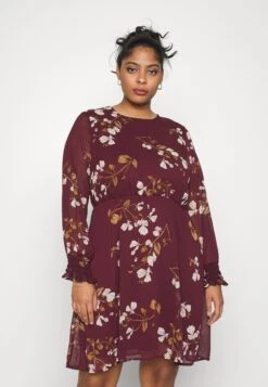 Vero Moda Curve Vmsmilla Dress - Jurk - Winetasting/Hallie