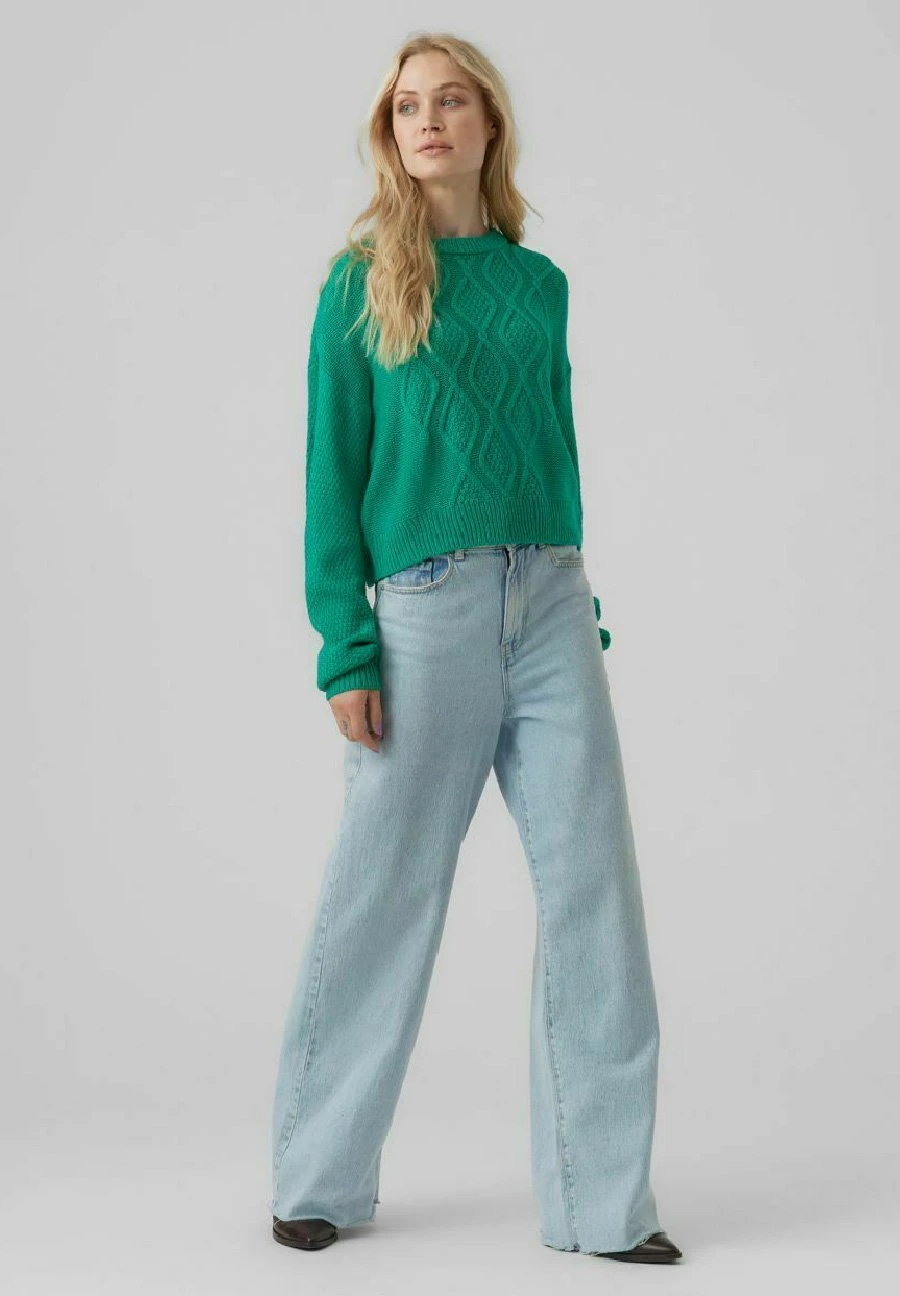 Vero Moda Vmmalva Ls O-Neck - Trui - Pepper Green 2 Vero Moda Vmmalva Ls O-Neck - Trui - Pepper Green - Afbeelding 2