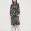 Vero Moda Vmrita Becca Calf Dress - Blousejurk - Black/Rita