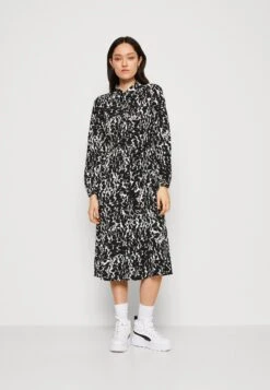Vero Moda Vmrita Becca Calf Dress - Blousejurk - Black/Rita