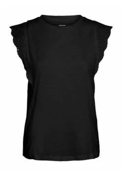 Vero Moda Vmhollyn Ss Noos - T-Shirt Print - Black -Vero Moda f0fd4915992e43a2b2264676155a44d0