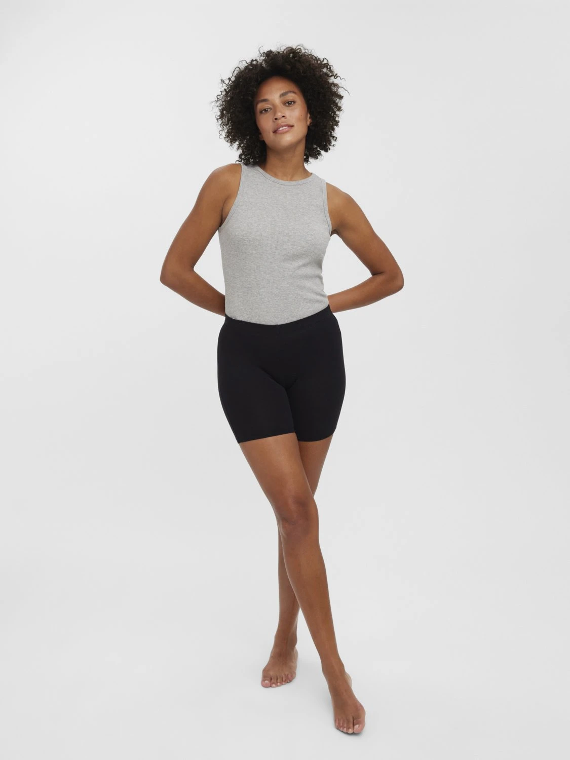 Vero Moda Petite Vmmaxi Biker 2Pack - Shorts - Black 2 Vero Moda Petite Vmmaxi Biker 2Pack - Shorts - Black - Afbeelding 2