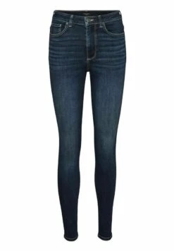 Vero Moda High Rise - Jeans Skinny Fit - Dark Blue Denim -Vero Moda f37e7542dfba46d6b15baec7bf976d9a