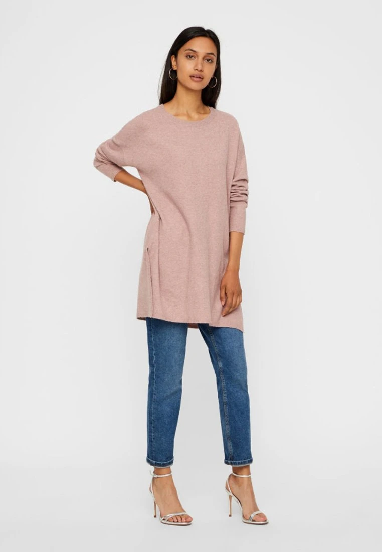 Vero Moda Vmbrilliant Ls O Neck Long - Trui - Rose 2 Vero Moda Vmbrilliant Ls O Neck Long - Trui - Rose - Afbeelding 2