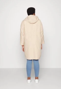 Vero Moda Curve Vmeverly Coat Cur - Parka - Irish Cream -Vero Moda f51cbb4c8d714079b850431dd3b3b462