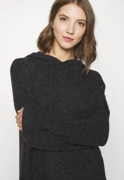 Vero Moda Vmdoffy Hood Dress - Gebreide Jurk - Black -Vero Moda f80feb3d0dd74b698e39f2a98525bfab