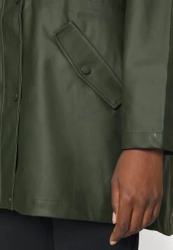 Vero Moda Curve Vmmalou Coated Jacket - Parka - Peat -Vero Moda fcd62c6dfae2411490fc6685ee810727