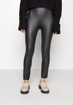 Vero Moda Petite Vmsueelsa Coated Legging Ptt - Legging - Black