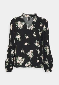 Vero Moda Petite Vmeasy Volume Top- Blouse - Black Aop/Sandy Black -Vero Moda fee53ca9bcbe4ccf9fda5e9e3a84e43b