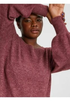 Vero Moda Curve Gebreide Jurk - Cabernet -Vero Moda ff3a042b77474f149ccbf76de87bdbf8